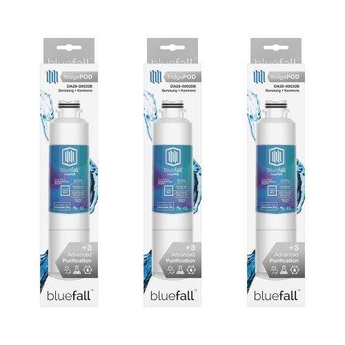 Ensemble de 3 filtres à eau pour réfrigérateur DA29-00020B de Samsung compatibles avec BlueFall