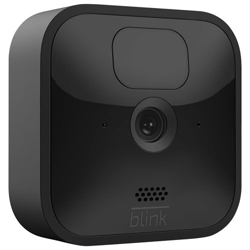 Système de surveillance à caméra IP d'extérieur sans fil 1080p de Blink - Noir