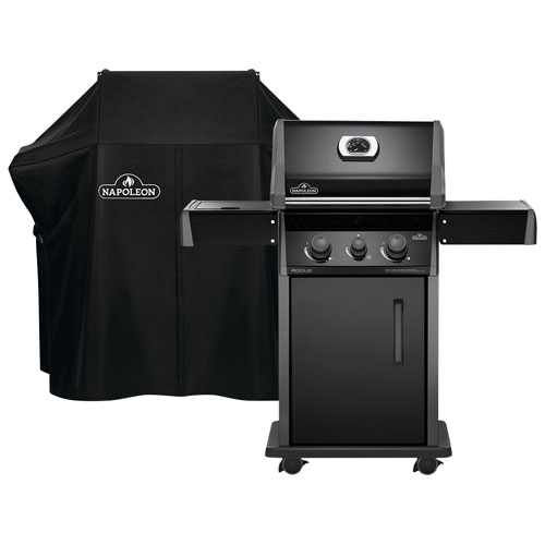 Napoleon Rogue 365 32000 BTU Propane BBQ with Grill Cover - Black - Only at Best Buy