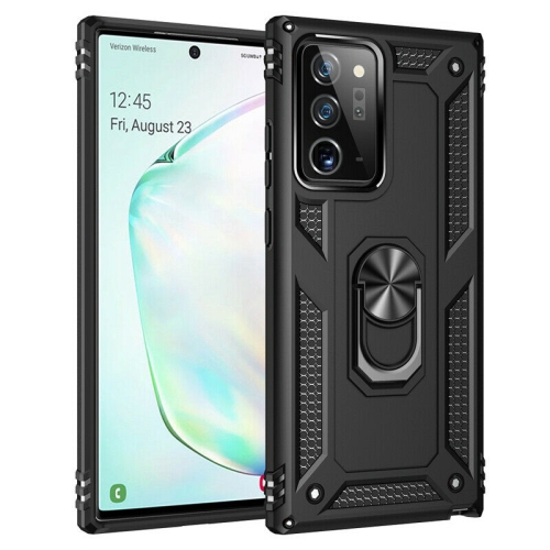 【CSmart personnalisé de protection magnétique hybride contre les chutes avec support à anneau pour Galaxy Note 20 de Samsung, noir