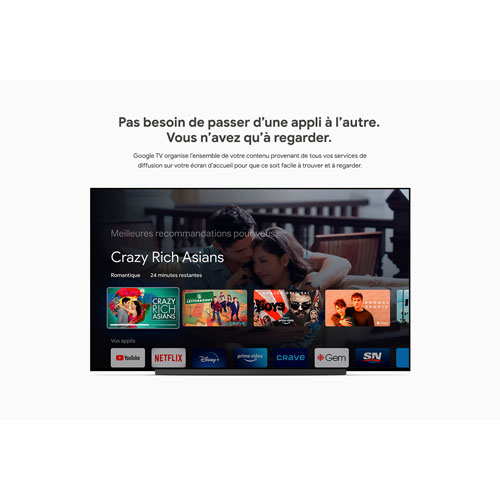 Chromecast de Google avec Google TV - Neige