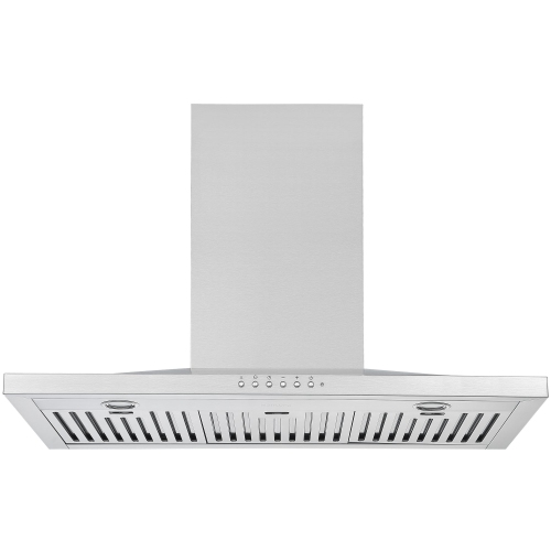 Hotte murale pyramidale de WPL636 36 po d'Ancona en acier inoxydable avec veilleuse