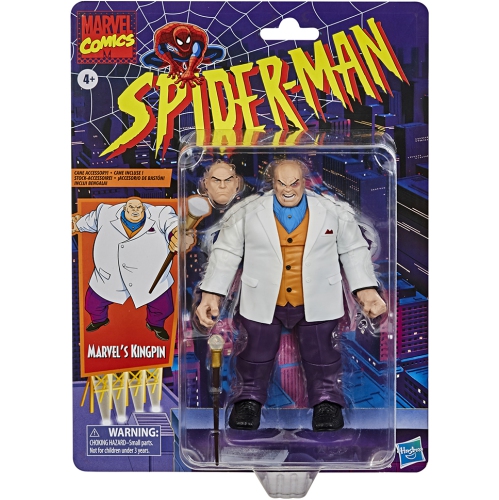 MARVEL  Legends Retro 6 Inch Action Figure Spider-Man Series - Kingpin Reissue A great Christmas gift for last minute shopping