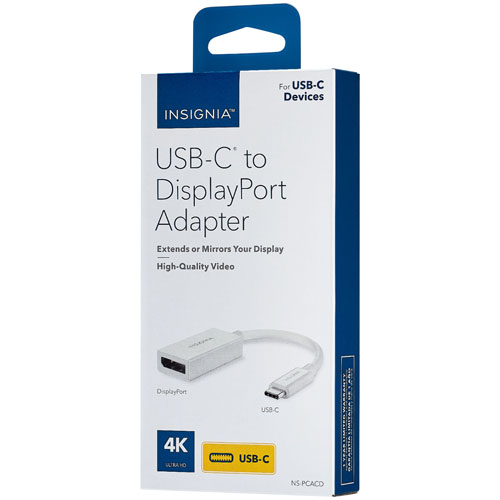 Insignia USB-C to 4K DisplayPort Adapter - Only at Best Buy