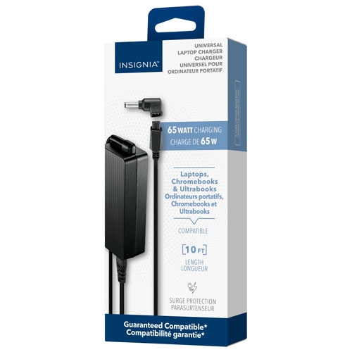 Insignia Universal 65W Laptop Charger (NS-PWL965-C) - Only at Best Buy