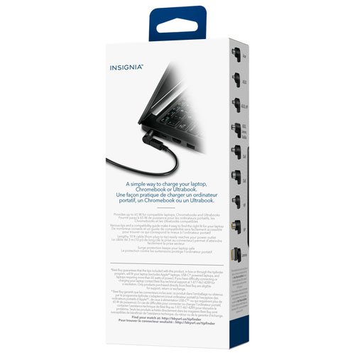 Insignia Universal 65W Laptop Charger (NS-PWL965-C) - Only at Best Buy