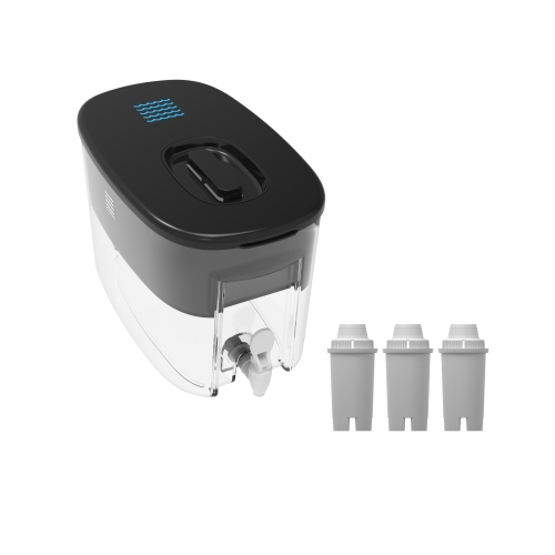 2 Drinkpod – Filtre à eau alcaline Ionisateur, purificateur d’eau de comptoir, grand pichet d’eau alcaline, eau ionisée à pH élevé, capacité de 2.4