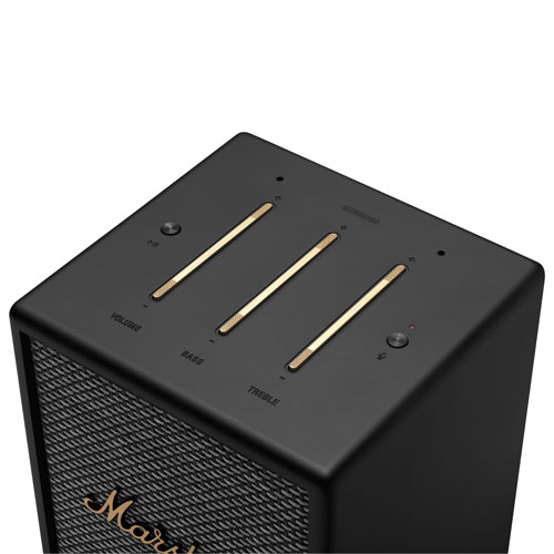 Marshall Uxbridge Smart Speaker with  Alexa Black 1005605 - Best Buy