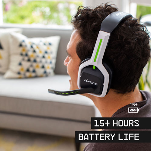 ASTRO Gaming A20 Gen 2 Wireless Gaming Headset with Microphone for Xbox Series X / Xbox One - White/Green