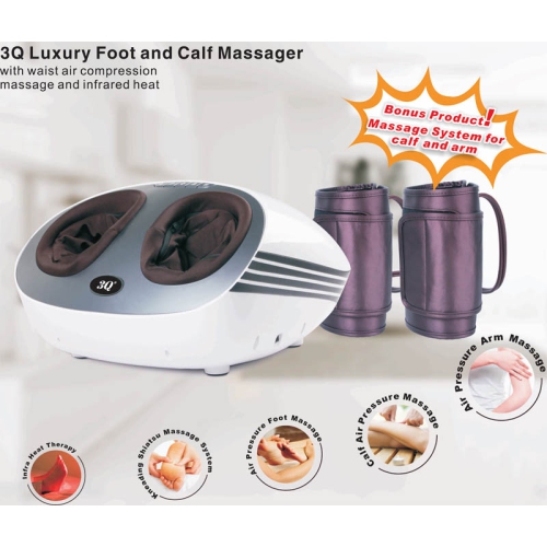 Foot Calf Massager Shiatsu Kneading Electric Massage Machine with Extra Two Massage Wraps for Calf Leg Waist
