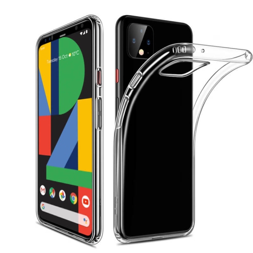 Image 1 de 1.. 【CSmart】 Étui Coque de protection arrière ultra-fin et souple en silicone TPU Jelly pour Google Pixel 4 XL, Claire