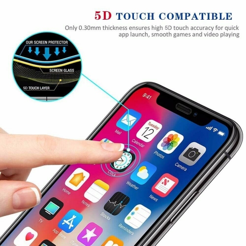 BRENDA – Protecteur d’écran en verre trempé de qualité supérieure pour iPhone 11 Pro Max 9H