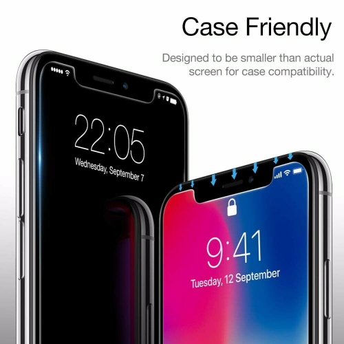 TOOKI 9H Premium Tempered Glass Screen Protector Lot – For IPhone X, 7, 8, 6s Plus – 2.5D 0.26mm
