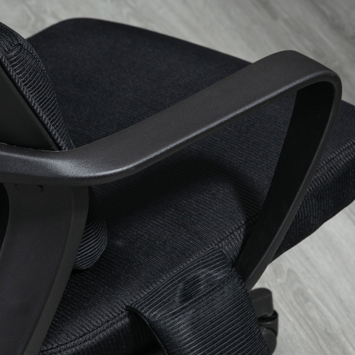 Vinsetto Ergonomic Office Chair with Massage Lumbar Support, Mesh High Back Computer Chair with Headrest, Rocking Function for Adults, Black