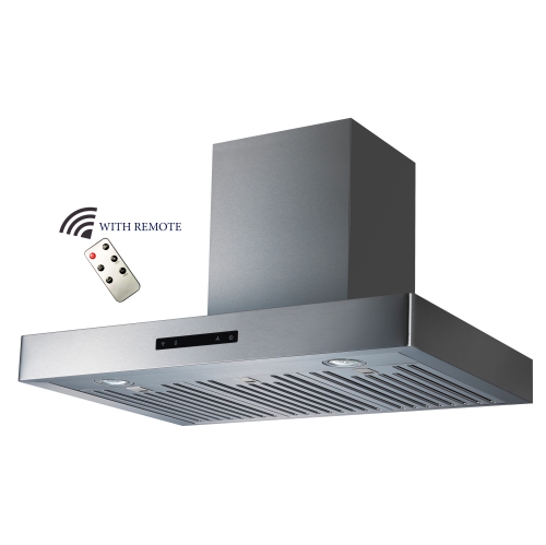 OPEN BOX TOUCH CONTROLS WALL MOUNT RANGE HOOD 30 IN - STAINLESS STEEL
