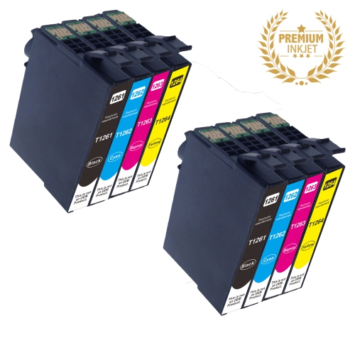 Ultra Ink™ 2 Sets EPSON T126 BK/M/Y/C Inkjet COMBO- Epson Printer 435/630/633/645/840/845/3520/3530/3540/7010/7510/7520