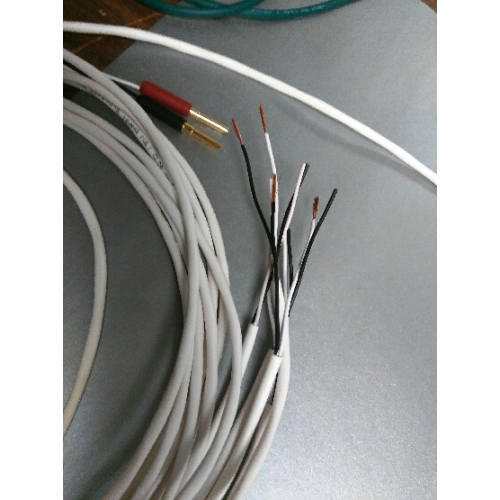 Straight Wire Wave Guide 1.5 Speaker Cable, 8 feet, 16/2, Polypropylene, FT4/CL2R fire and in-wall rated (WG15008PC)