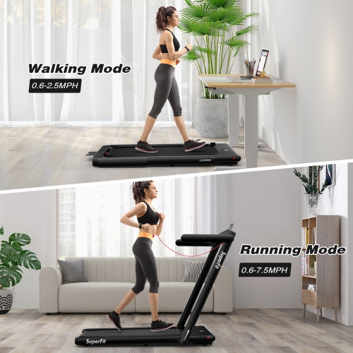 Gymax Motorized Treadmill Folding Under Desk Electric Treadmill