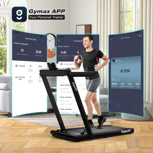 Gymax Motorized Treadmill Folding Under Desk Electric Treadmill