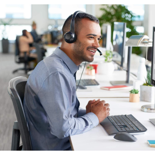 Logitech H390 Wired ClearChat Comfort USB Headset, Black - 013