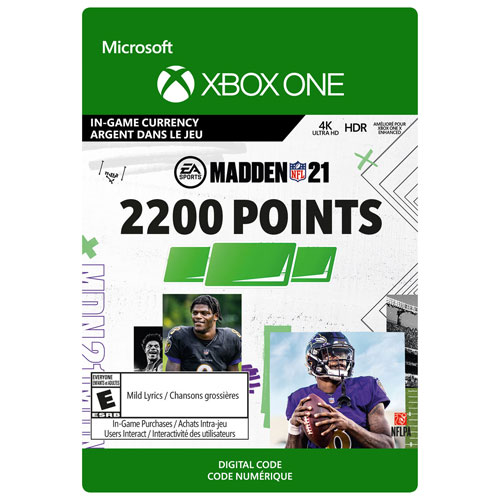 Madden NFL 21 - 2200 Madden Points - Digital Download