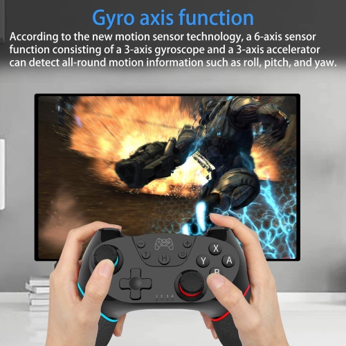 Wireless Switch Controller for Nintendo Switch, KUTIME Wireless Switch Pro Controller Switch Remote Gamepad Joystick