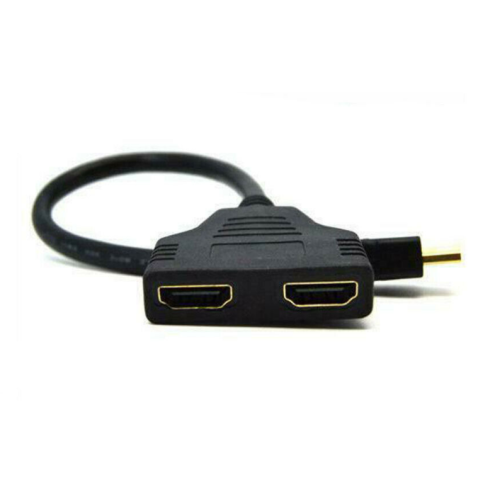HDMI Splitter 1 In 2 Out Cable Adapter Multi Display Duplicator Full HD 1080P