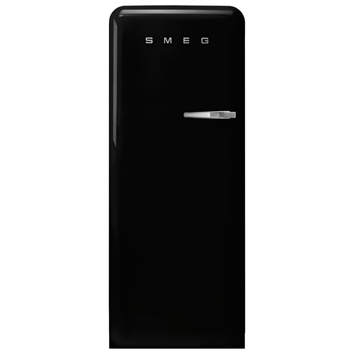 Smeg 50's 24" 9.2 Cu. Ft. All-Fridge Refrigerator - Black