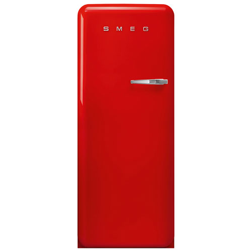 Smeg 50's 24" 9.2 Cu. Ft. All-Fridge Refrigerator - Red