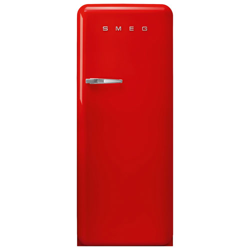 Réfrigérateur à une porte 9,2 pi³ 24 po de style années 50 de Smeg - Rouge