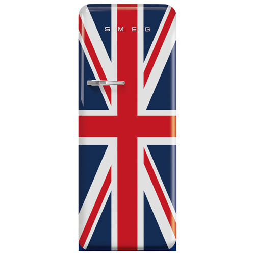 Smeg 50's 24" 9.2 Cu. Ft. All-Fridge Refrigerator - Union Jack