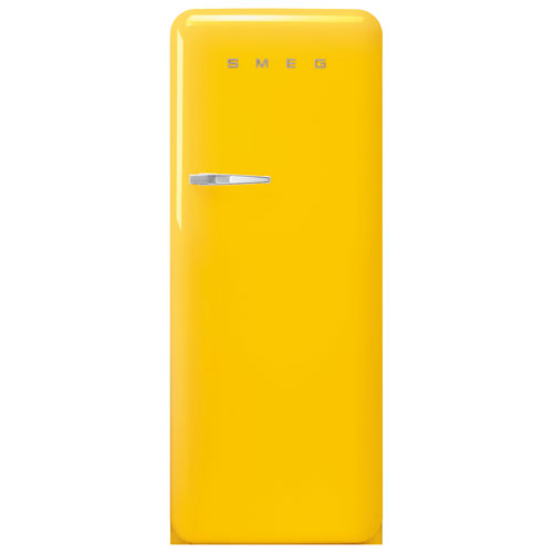 Smeg 50's 24" 9.2 Cu. Ft. All-Fridge Refrigerator - Yellow