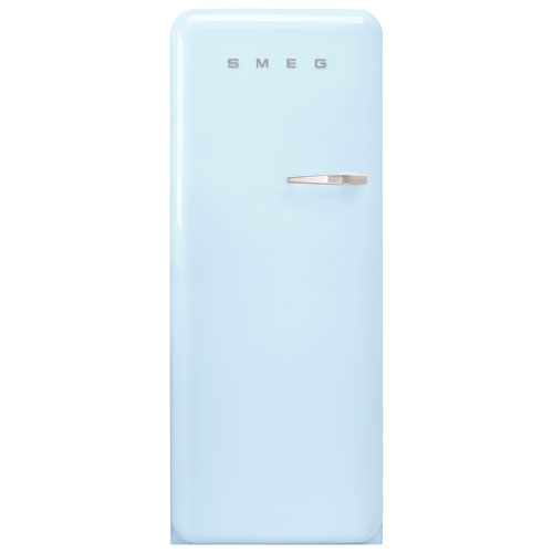 Réfrigérateur à une porte 9,2 pi³ 24 po de style années 50 de Smeg - Bleu pastel