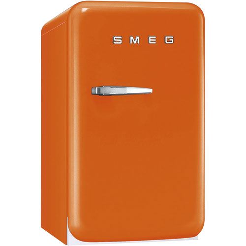 Réfrigérateur de bar autonome des années 50 de 1,2 pi³ de Smeg - Orange