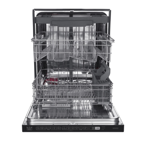 KUCHT Professional 24-inch Top Control Dishwasher in Stainless Steel with Stainless Steel Tub and Multiple Filter System