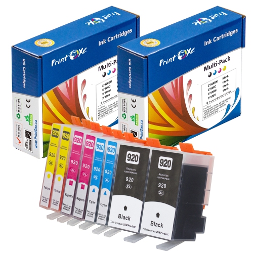 PrintOxe® 920XL 8 Ink Cartridges 2 Sets 920 for HP OfficeJet 6000 6500 A-I-O 6500A 7000 7500 7500A