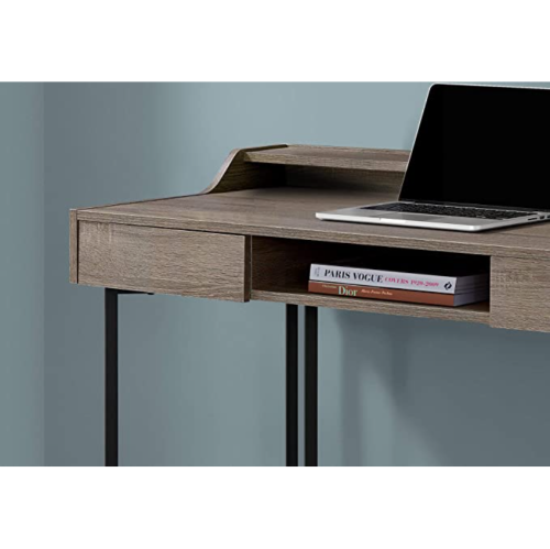 Specialties Computer DESK-48 L/Dark Taupe/Black Metal