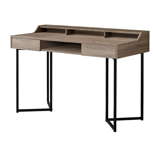 Specialties Computer DESK-48 L/Dark Taupe/Black Metal
