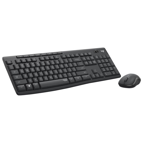 Logitech MK295 Silent Wireless Optical Keyboard & Mouse Combo - Graphite