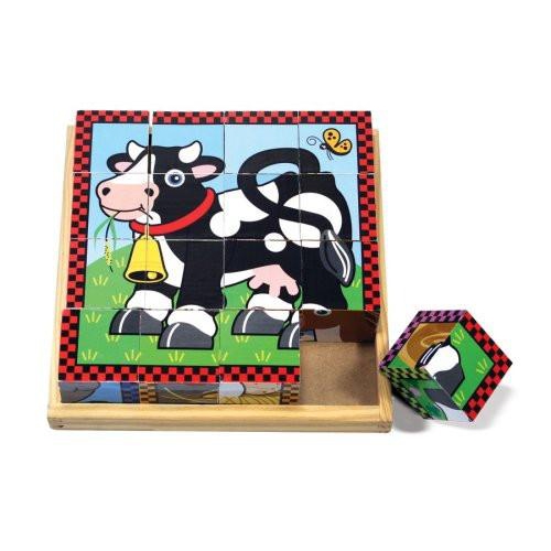 MELISSA & DOUG  Cube Puzzle: Farm