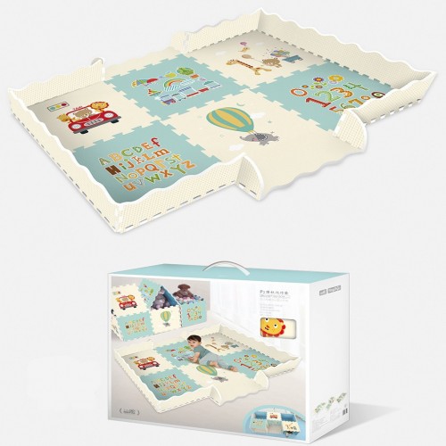 Tapis De Jeu Pour Bebe Avec Cloture pcs Carreaux De Sol En Mousse A Emboitement 2m X 1 5m P2 Best Buy Canada