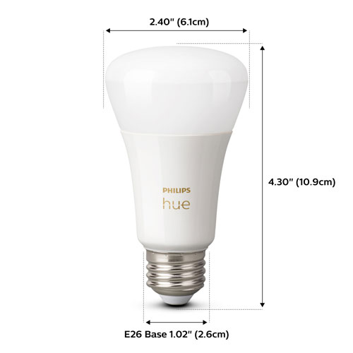 Philips Hue A19 Smart Bluetooth LED Light Bulbs - 3 Pack - White & Colour Ambiance - Only at Best Buy