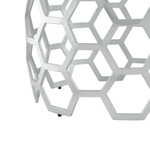 Inspired Home Donald Coffee Table, Silver