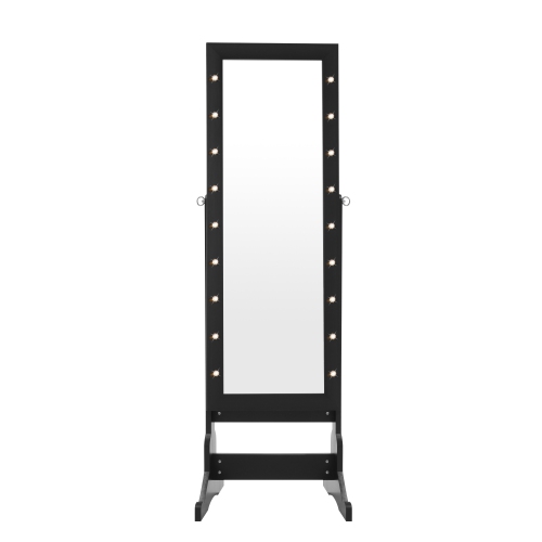 Inspired Home Braden Armoire Jewelry Storage Organizer, Black