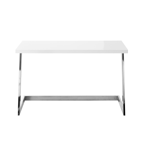 Inspired Home Malaysia Writing Desk, White/Chrome
