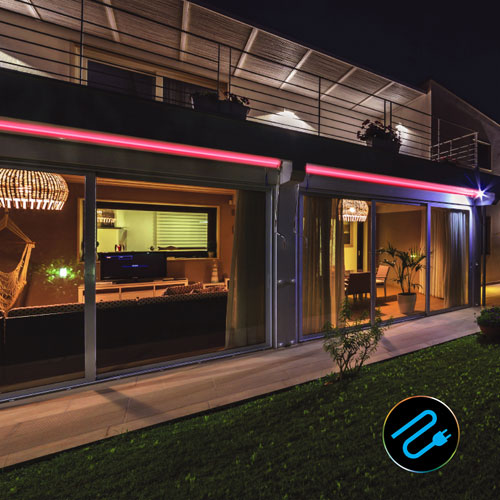 Tzumi auraLED ColorShape 4.88m Outdoor Rope Light