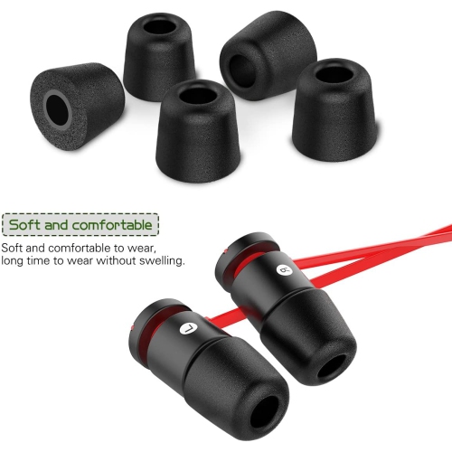 New Bee Super Soft Comfortable Foam Earphone Tips Replacement Earbud Tips Premium Memory Foam Earbuds Sound Blocking