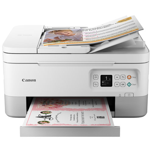 Canon PIXMA TR7020 Wireless All-In-One Inkjet Printer - White