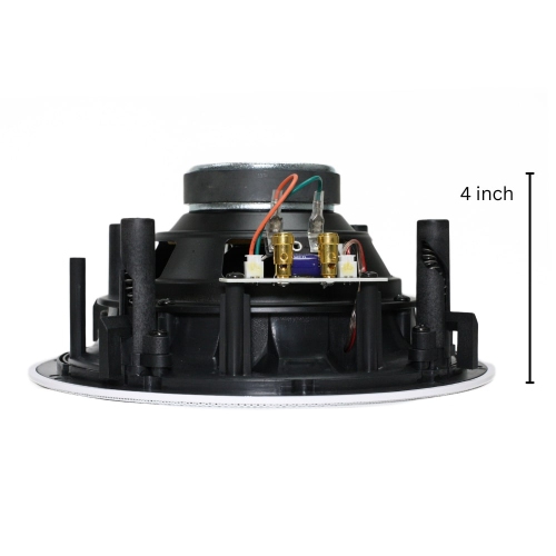 TEXONIC 6.5" In-Ceiling Speaker: Superior Sound Quality & Easy Installation | Magnetic Grill