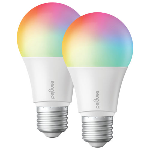 Sengled A19 Smart LED Light Bulbs - 2 Pack - Multi-Colour